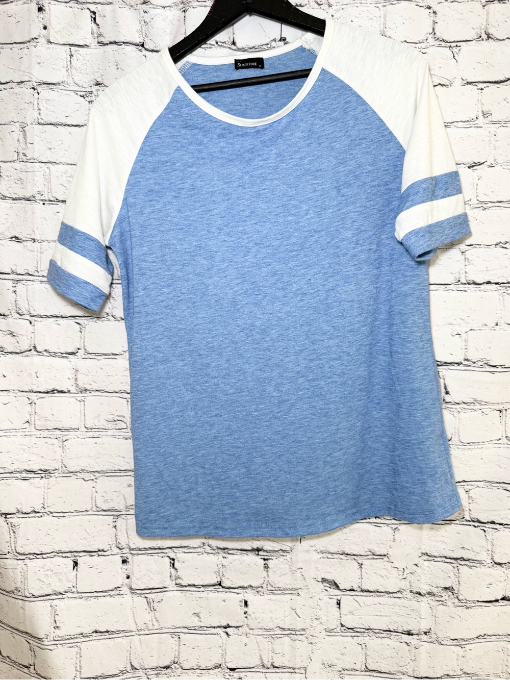 Sunnyme. Blue short sleeve. Size S